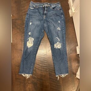 Old Navy Distressed Straight leg Jeans - Blue